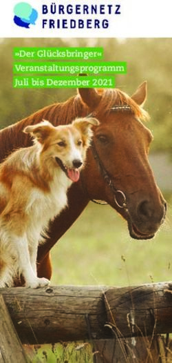 "Der Gl&uuml;cksbringer" Veranstaltungsprogramm Juli bis Dezember 2021