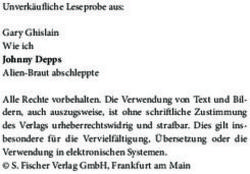Unverk&auml;ufliche Leseprobe aus: Gary Ghislain Wie ich Johnny Depps Alien-Braut abschleppte