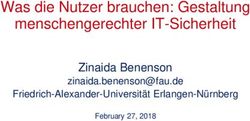 Was die Nutzer brauchen: Gestaltung menschengerechter IT-Sicherheit - Zinaida Benenson - DFN-CERT
