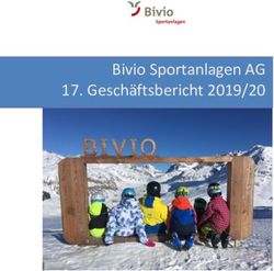 Bivio Sportanlagen AG 17. Gesch&auml;ftsbericht 2019/20