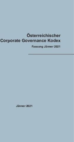 &Ouml;sterreichischer Corporate Governance Kodex - Fassung J&auml;nner 2021 J&auml;nner 2021 - BTV Vier ...