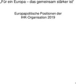 "Für ein Europa - das gemeinsam stärker ist" Europapolitische Positionen der IHK-Organisation 2019 - IHK zu Essen