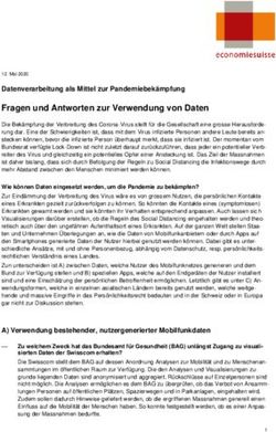 Fragen und Antworten zur Verwendung von Daten - Datenverarbeitung als Mittel zur Pandemiebekämpfung