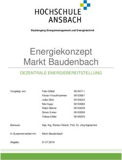 Energiekonzept Markt Baudenbach - DEZENTRALE ENERGIEBEREITSTELLUNG