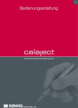 Bedienungsanleitung - Elektronisch gesteuertes Injektionssystem - RONVIG Dental Mfg