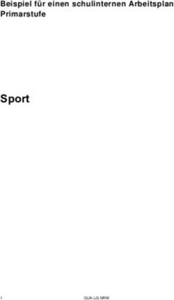 Sport Beispiel für einen schulinternen Arbeitsplan Primarstufe - Schulsport-NRW