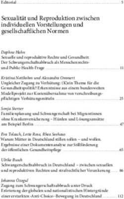 Sexualit&auml;t und Reproduktion zwischen individuellen Vorstellungen und gesellschaft lichen Normen