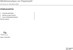 Medienanalyse zur Papstwahl - Inhaltsverzeichnis 12. FEBRUAR - 20. M&Auml;RZ 2013