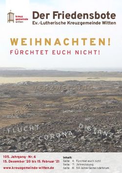 Der Friedensbote Ev.-Lutherische Kreuzgemeinde Witten - Jahrgang Nr. 6