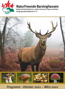 NaturFreunde Barsinghausen - Programm Oktober 2021 - M&auml;rz 2022 - Verband f&uuml;r Umweltschutz, sanften Tourismus, Sport und Kultur Ortsgruppe ...