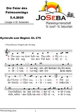 Die Feier des Palmsonntags 5.4.2020 Kyrierufe zum Beginn: GL 279 - Liturgie in St. Sebastian