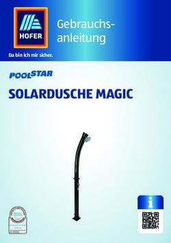 SOLARDUSCHE MAGIC Gebrauchs-anleitung - Da bin ich mir sicher - Hofer