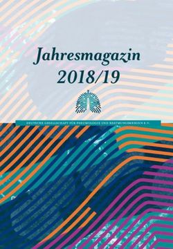 Jahresmagazin 2018/19 - Deutsche Gesellschaft für Pneumologie und beatmungsmedizin E.V - DGP