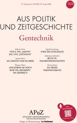 AUS POLITIK UND ZEITGESCHICHTE - Gentechnik - BPB