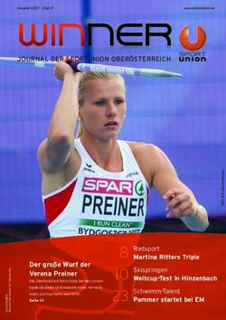 Der große Wurf der Verena Preiner - Sportunion Oberösterreich