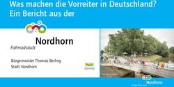 Was machen die Vorreiter in Deutschland? Ein Bericht aus der - B&uuml;rgermeister Thomas Berling Stadt Nordhorn