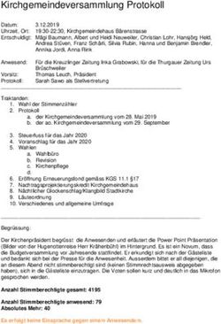 Kirchgemeindeversammlung Protokoll - Evangelische Kirche ...