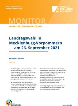 MONITOR WAHL- UND SOZIALFORSCHUNG - Konrad-Adenauer-Stiftung