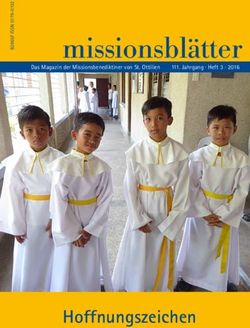 Missionsbl&auml;tter - Hoffnungszeichen - Das Magazin der Missionsbenediktiner von St. Ottilien 111. Jahrgang Heft 3 2016 - Erzabtei St. Ottilien