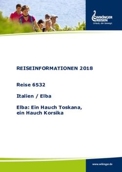 REISEINFORMATIONEN 2018 - Reise 6532 Italien / Elba Elba: Ein Hauch Toskana, ein Hauch Korsika