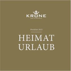 HEIMAT URLAUB Preisliste 2021 - Alpenhotel Krone