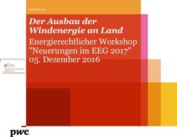 Der Ausbau der Windenergie an Land Energierechtlicher Workshop "Neuerungen im EEG 2017" 05. Dezember 2016 - Energie-Forschungszentrum Niedersachsen