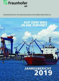 2019 AUF DEM WEG IN DIE ZUKUNFT - Fraunhofer-Gesellschaft