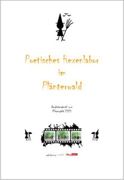 Poetisches Hexenlabor im Plänterwald - Begleitmaterial zum Filmprojekt 2020 gefördert von - WaldentdeckenBerlin