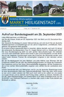 Aufruf zur Bundestagswahl am 26. September 2021 - Markt ...