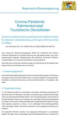 Corona-Pandemie: Rahmenkonzept Touristische Dienstleister