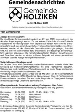 Gemeindenachrichten - Gemeinde Holziken