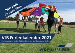 VFB FERIENKALENDER 2021 - DER FERIENPLANER FÜR BERUFSTÄTIGE ELTERN UND SPORTBEGEISTERTE KINDER.