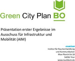 Pr&auml;sentation erster Ergebnisse im Ausschuss f&uuml;r Infrastruktur und Mobilit&auml;t (AIM) - raumkom Institut f&uuml;r Raumentwicklung und Kommunikation ...