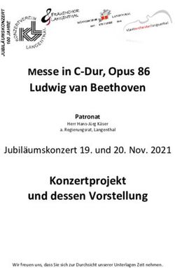 Messe in C-Dur, Opus 86 Ludwig van Beethoven - Konzertprojekt und dessen Vorstellung Jubiläumskonzert 19. und 20. Nov. 2021 - Fastly