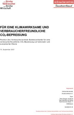 F&Uuml;R EINE KLIMAWIRKSAME UND VERBRAUCHERFREUNDLICHE CO2-BEPREISUNG - dpaq.de