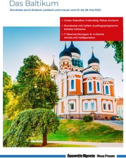 Das Baltikum Rundreise durch Estland, Lettland und Litauen vom 21. bis 28. Mai 2022 Unser Klassiker: frühzeitig Plätze sichern! Rundreise mit ...