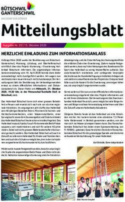 Mitteilungsblatt Ausgabe Nr. 20 | 15. Oktober 2020