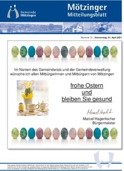 Frohe Ostern und bleiben Sie gesund - w&uuml;nsche ich allen Mitb&uuml;rgerinnen und Mitb&uuml;rgern von M&ouml;tzingen - M&ouml;tzingen