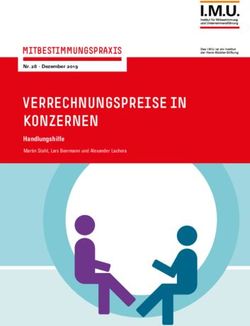 VERRECHNUNGSPREISE IN KONZERNEN - MITBESTIMMUNGSPRAXIS Handlungshilfe - Hans-Böckler-Stiftung