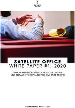 SATELLITE OFFICE WHITE PAPER #1, 2020 - 100% HOMEOFFICE: BERUFLICHE ASOZIALISATION