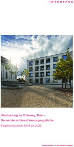 Überbauung im Chileweg, Rain - Gemeinde schliesst Versorgungslücke - Begleitevaluation 2019 bis 2020