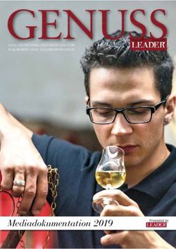 Mediadokumentation 2019 - DAS OSTSCHWEIZER MAGAZIN F&Uuml;R KULINARIK UND GAUMENFREUDEN - LEADER Digital