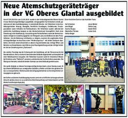 Neue Atemschutzger&auml;tetr&auml;ger in der VG Oberes Glantal ausgebildet