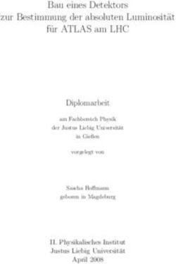 Bau eines Detektors zur Bestimmung der absoluten Luminosit at f ur ATLAS am LHC