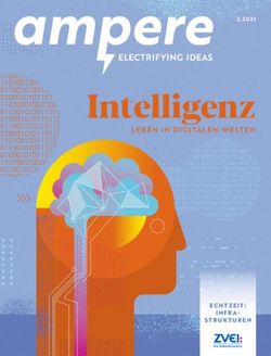 Intelligenz LEBEN IN DIGITALEN WELTEN - ECHTZEIT: INFRA-STRUKTUREN - ZVEI