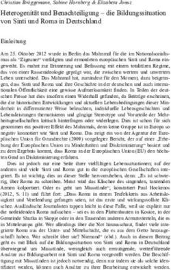 Heterogenit&auml;t und Benachteiligung - die Bildungssituation von Sinti und Roma in Deutschland