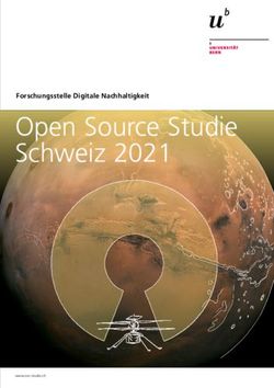 Open Source Studie Schweiz 2021 - Forschungsstelle Digitale Nachhaltigkeit