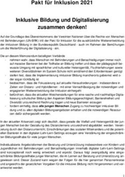 Pakt f&uuml;r Inklusion 2021 Inklusive Bildung und Digitalisierung zusammen denken!