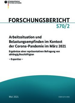570/2 Arbeitssituation und Belastungsempfinden im Kontext der Corona-Pandemie im März 2021