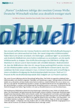 "Harter" Lockdown infolge der zweiten Corona-Welle: Deutsche Wirtschaft wächst 2021 deutlich weniger stark - DIW Berlin